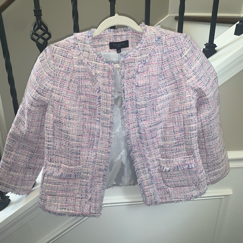 NWT Talbots tweed jacket 4P